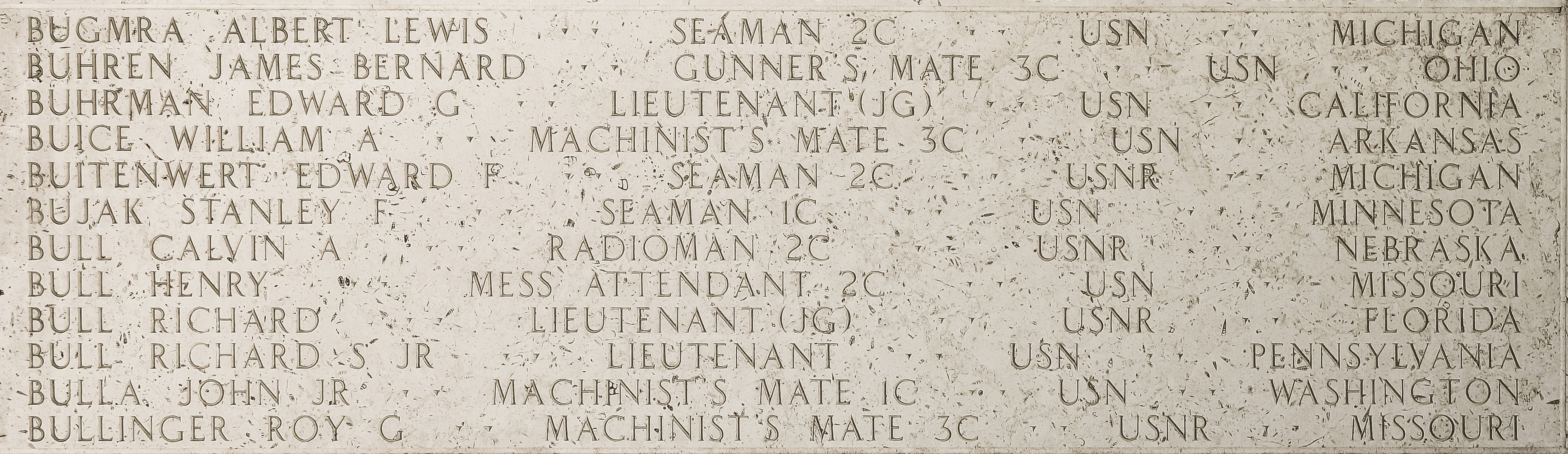 Edward F. Buitenwert, Seaman Second Class